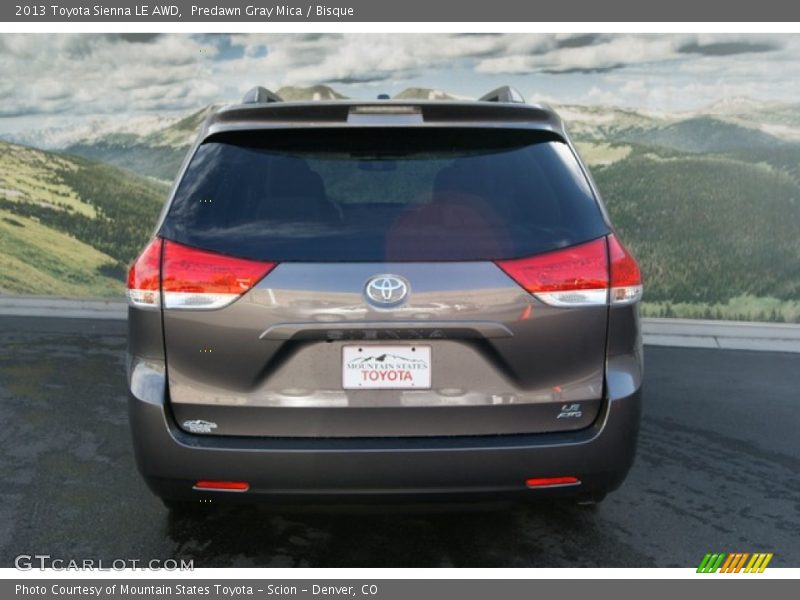 Predawn Gray Mica / Bisque 2013 Toyota Sienna LE AWD