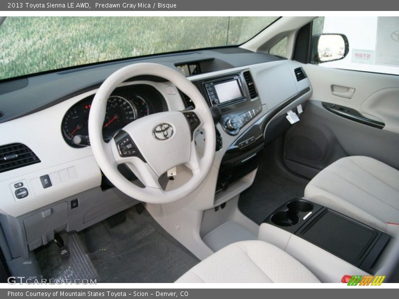  2013 Sienna LE AWD Bisque Interior