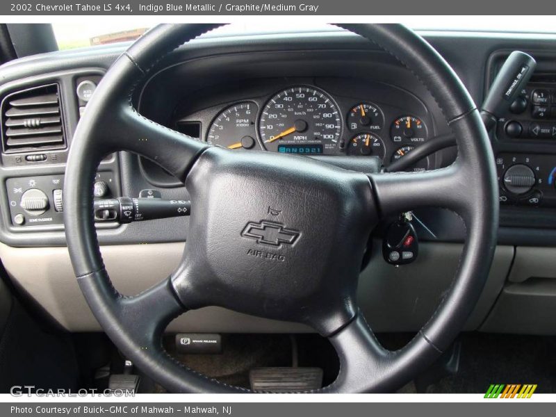 Indigo Blue Metallic / Graphite/Medium Gray 2002 Chevrolet Tahoe LS 4x4