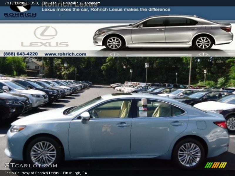 Cerulean Blue Metallic / Parchment 2013 Lexus ES 350