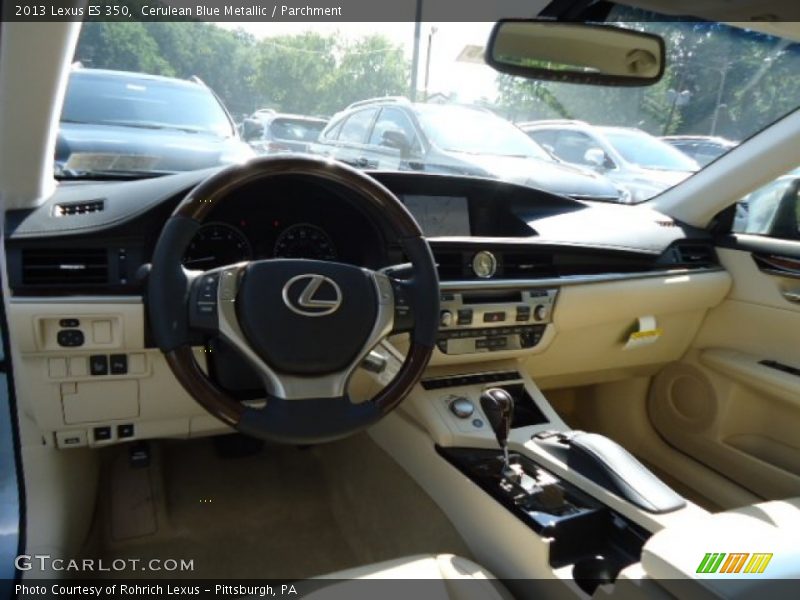 Cerulean Blue Metallic / Parchment 2013 Lexus ES 350