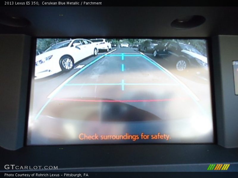 Cerulean Blue Metallic / Parchment 2013 Lexus ES 350