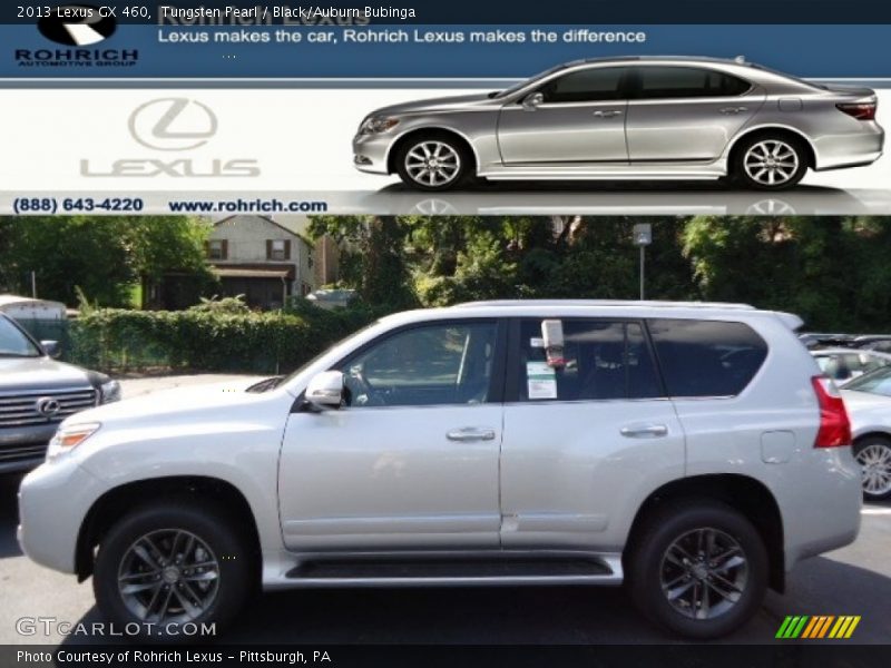Tungsten Pearl / Black/Auburn Bubinga 2013 Lexus GX 460