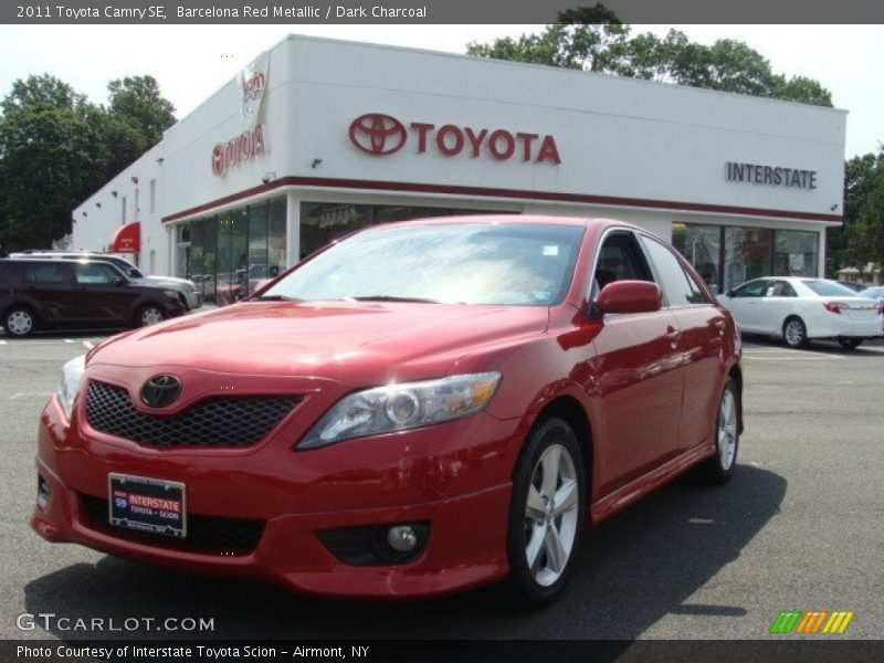 Barcelona Red Metallic / Dark Charcoal 2011 Toyota Camry SE