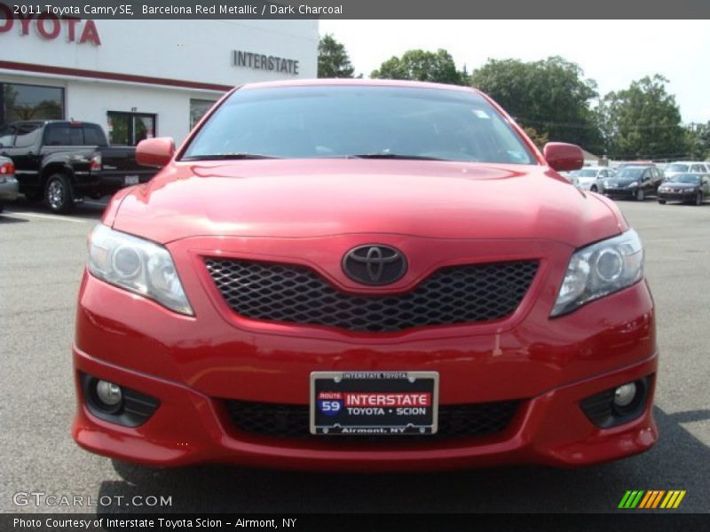 Barcelona Red Metallic / Dark Charcoal 2011 Toyota Camry SE