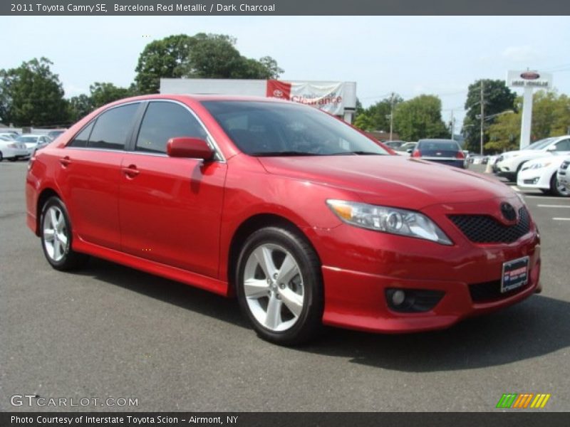 Barcelona Red Metallic / Dark Charcoal 2011 Toyota Camry SE