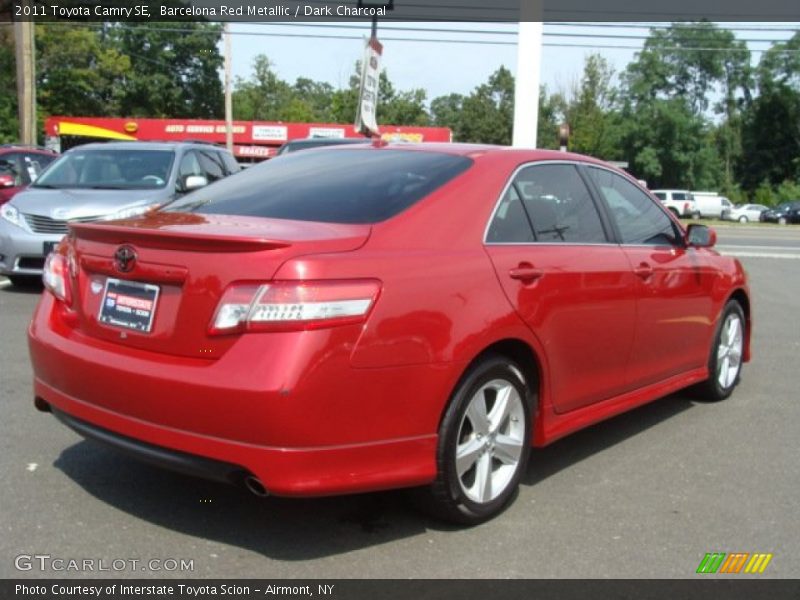 Barcelona Red Metallic / Dark Charcoal 2011 Toyota Camry SE
