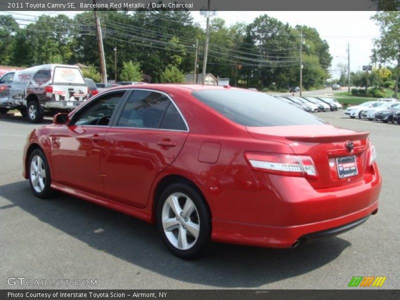Barcelona Red Metallic / Dark Charcoal 2011 Toyota Camry SE
