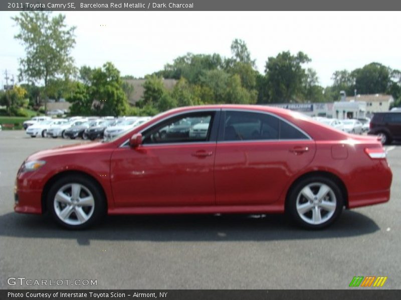 Barcelona Red Metallic / Dark Charcoal 2011 Toyota Camry SE