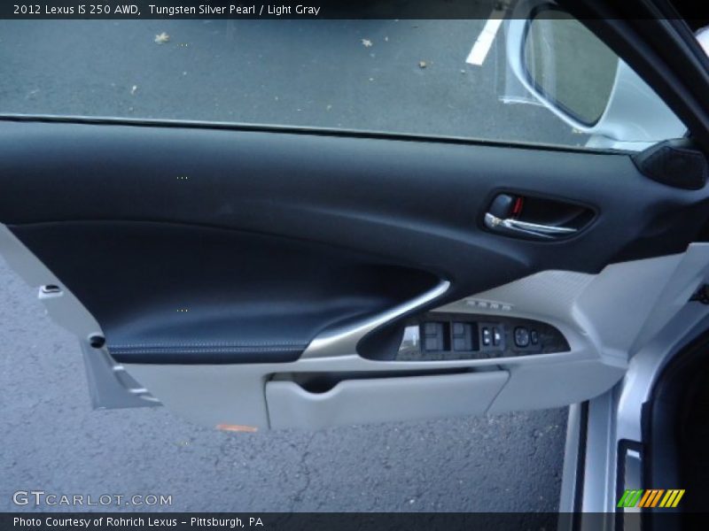 Tungsten Silver Pearl / Light Gray 2012 Lexus IS 250 AWD