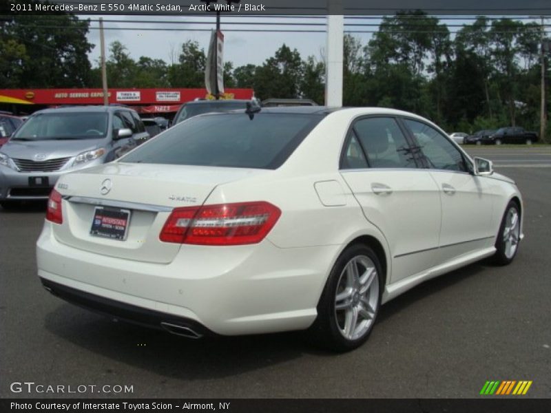 Arctic White / Black 2011 Mercedes-Benz E 550 4Matic Sedan