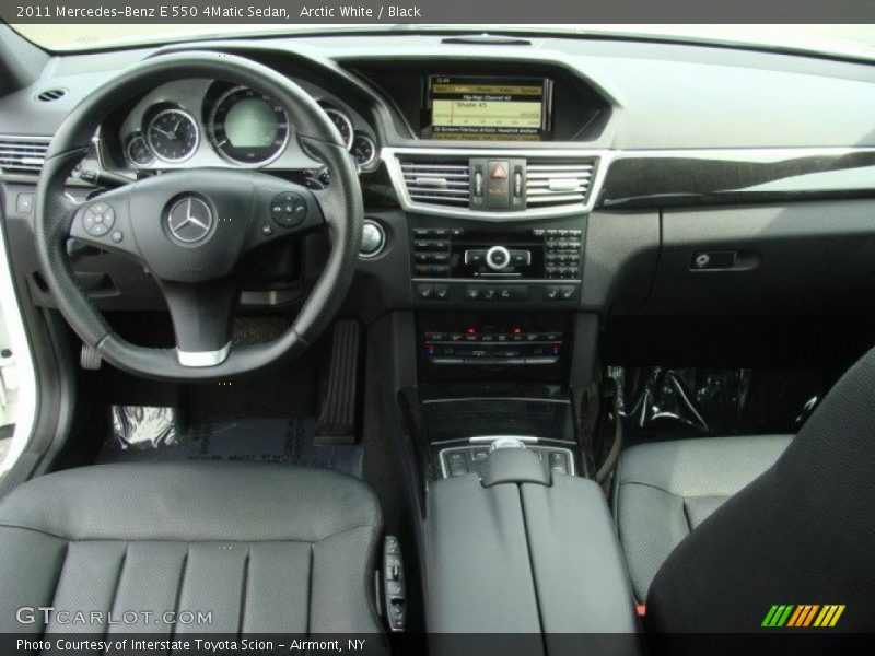Arctic White / Black 2011 Mercedes-Benz E 550 4Matic Sedan