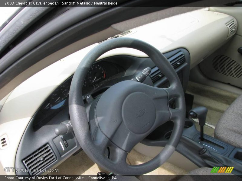 Sandrift Metallic / Neutral Beige 2003 Chevrolet Cavalier Sedan