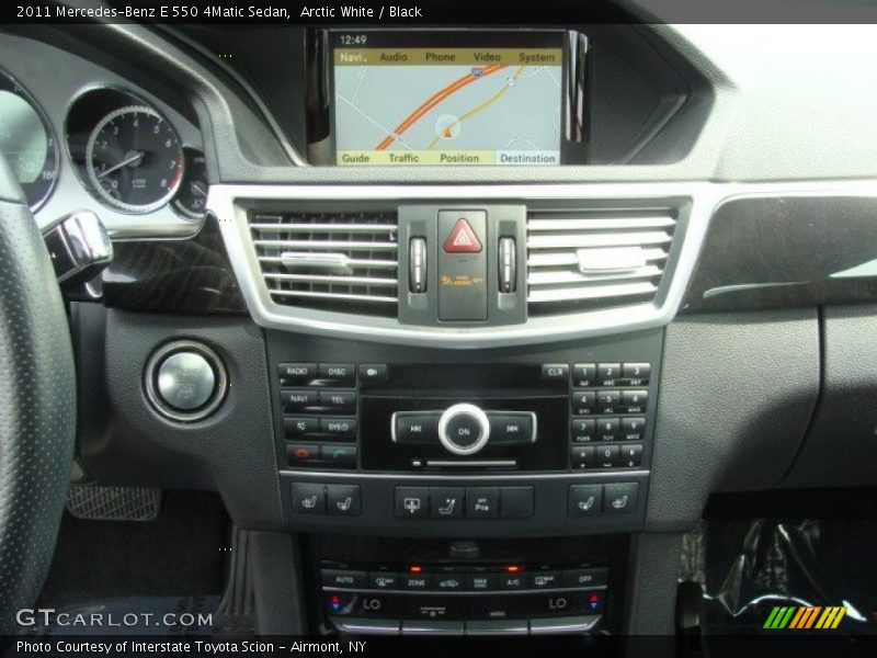 Arctic White / Black 2011 Mercedes-Benz E 550 4Matic Sedan