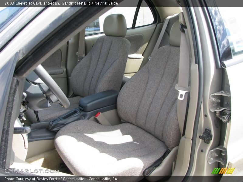 Sandrift Metallic / Neutral Beige 2003 Chevrolet Cavalier Sedan