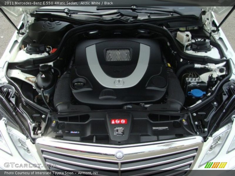 Arctic White / Black 2011 Mercedes-Benz E 550 4Matic Sedan