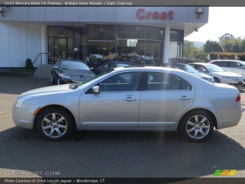 Brilliant Silver Metallic / Dark Charcoal 2010 Mercury Milan V6 Premier