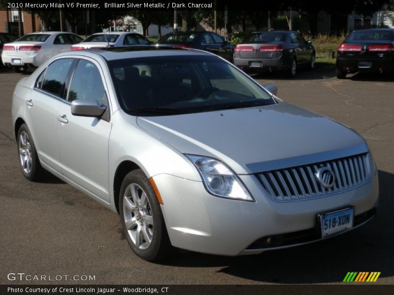 Brilliant Silver Metallic / Dark Charcoal 2010 Mercury Milan V6 Premier