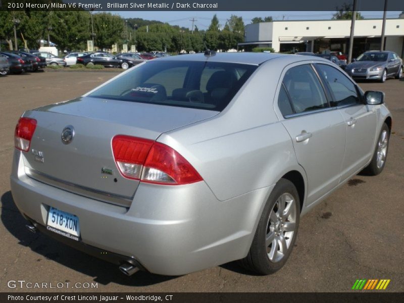 Brilliant Silver Metallic / Dark Charcoal 2010 Mercury Milan V6 Premier