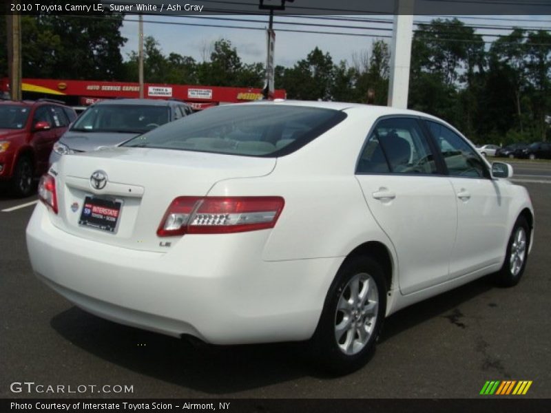 Super White / Ash Gray 2010 Toyota Camry LE