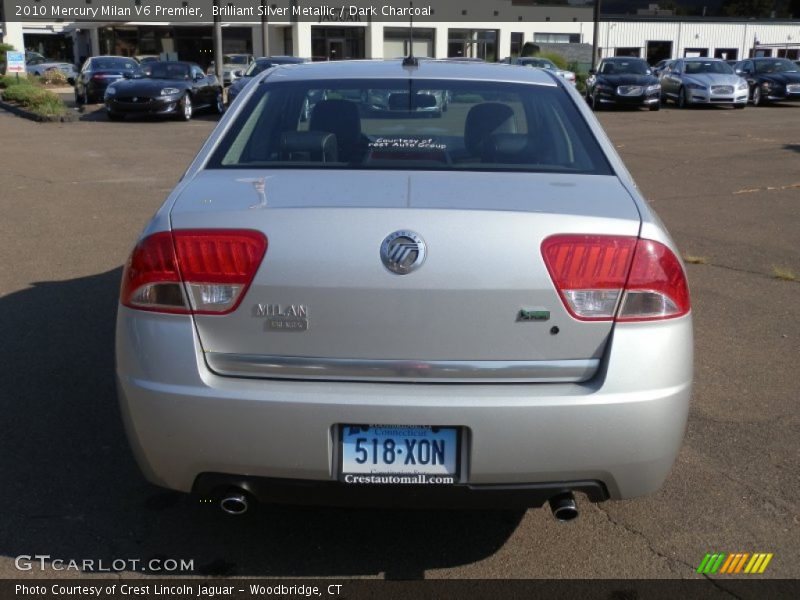 Brilliant Silver Metallic / Dark Charcoal 2010 Mercury Milan V6 Premier