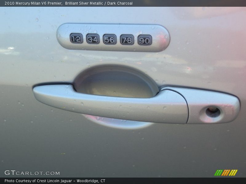 Brilliant Silver Metallic / Dark Charcoal 2010 Mercury Milan V6 Premier