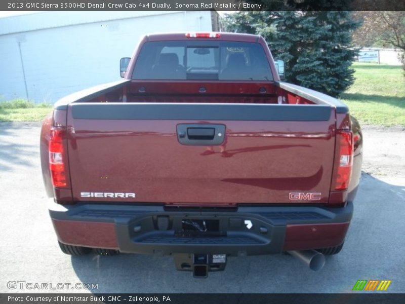 Sonoma Red Metallic / Ebony 2013 GMC Sierra 3500HD Denali Crew Cab 4x4 Dually