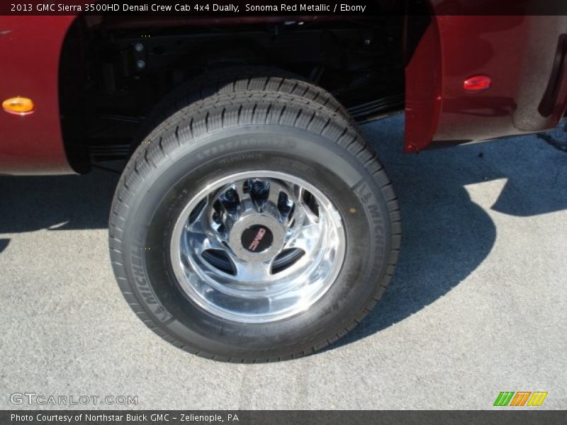 Sonoma Red Metallic / Ebony 2013 GMC Sierra 3500HD Denali Crew Cab 4x4 Dually