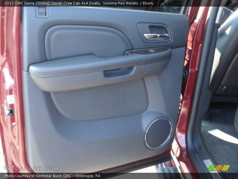 Sonoma Red Metallic / Ebony 2013 GMC Sierra 3500HD Denali Crew Cab 4x4 Dually