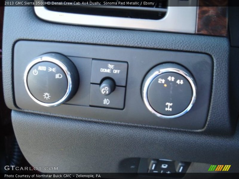 Sonoma Red Metallic / Ebony 2013 GMC Sierra 3500HD Denali Crew Cab 4x4 Dually
