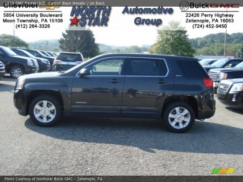Carbon Black Metallic / Jet Black 2013 GMC Terrain SLE