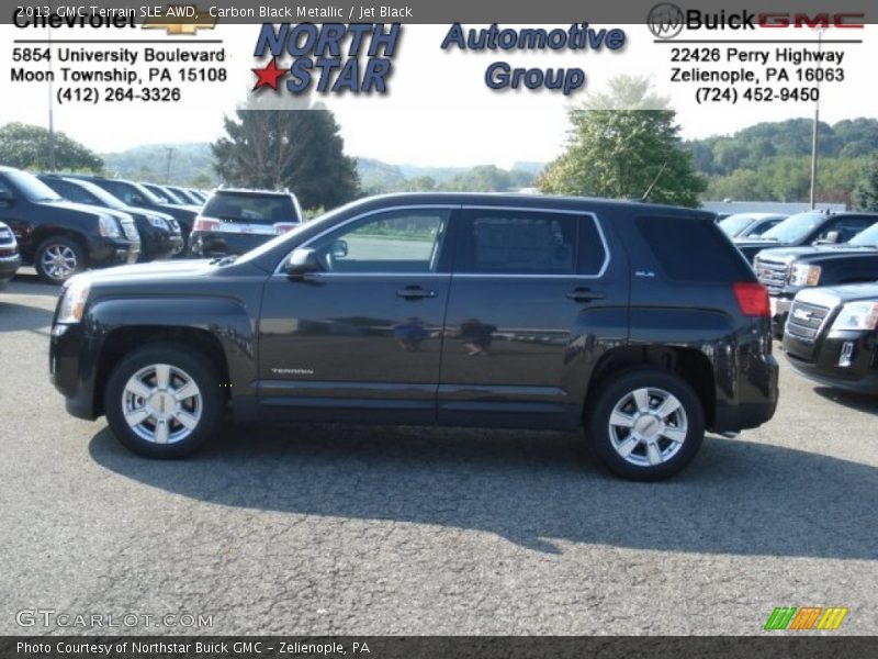 Carbon Black Metallic / Jet Black 2013 GMC Terrain SLE AWD