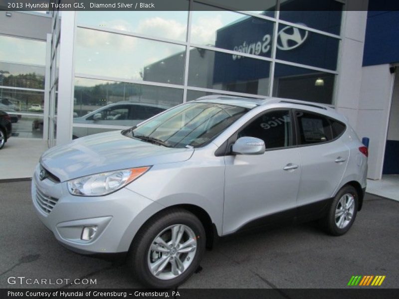 Diamond Silver / Black 2013 Hyundai Tucson GLS