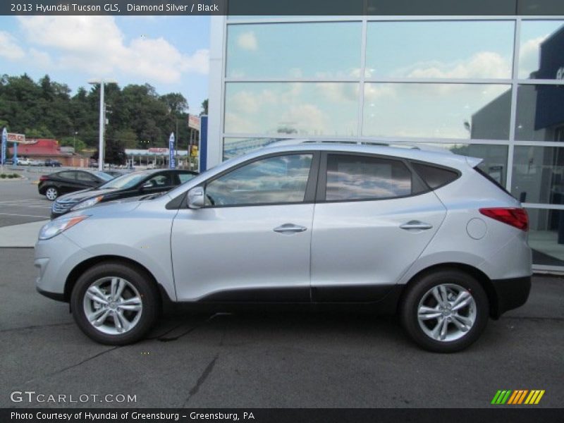Diamond Silver / Black 2013 Hyundai Tucson GLS