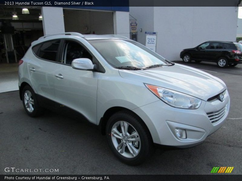 Diamond Silver / Black 2013 Hyundai Tucson GLS