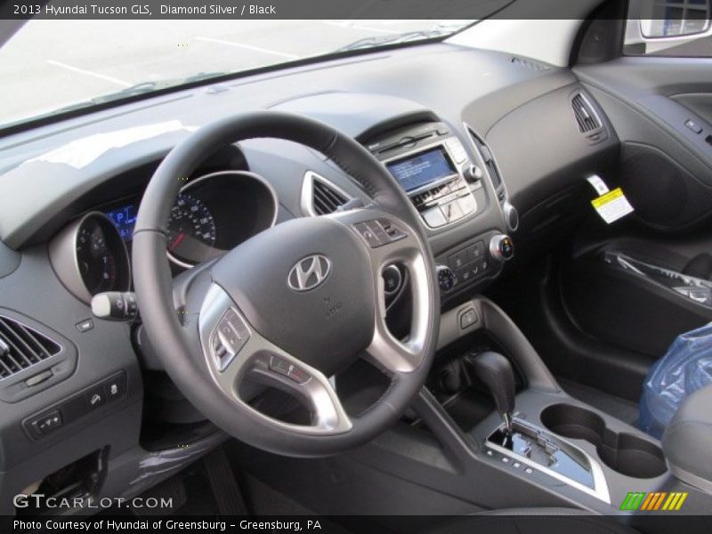 Diamond Silver / Black 2013 Hyundai Tucson GLS
