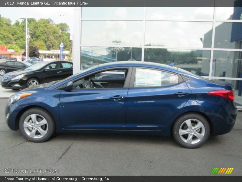 Atlantic Blue / Gray 2013 Hyundai Elantra GLS