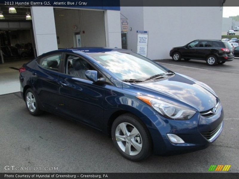 Atlantic Blue / Gray 2013 Hyundai Elantra GLS