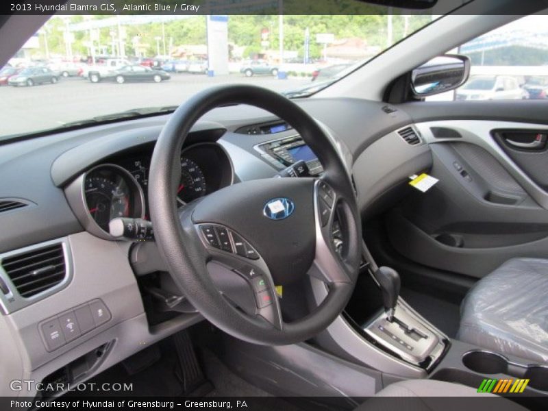 Atlantic Blue / Gray 2013 Hyundai Elantra GLS