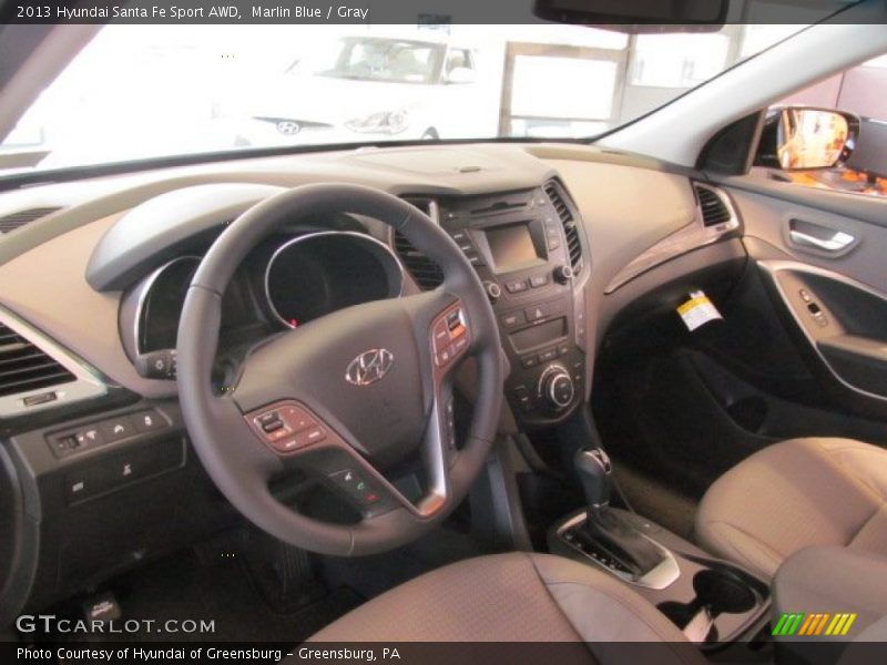 Marlin Blue / Gray 2013 Hyundai Santa Fe Sport AWD
