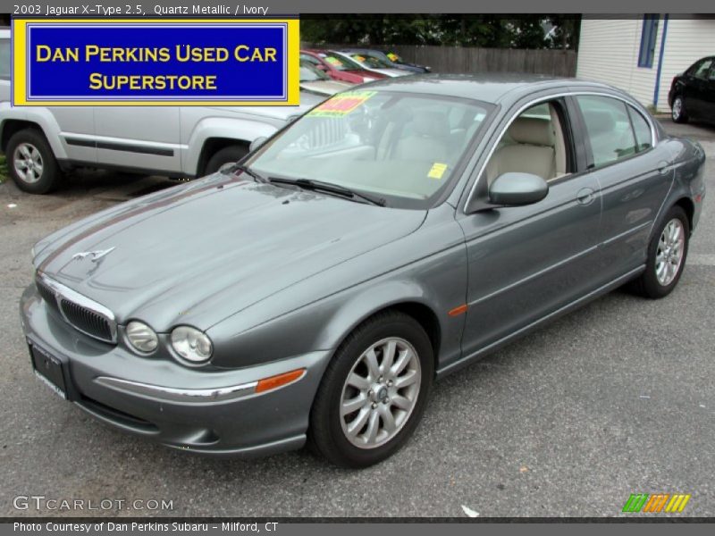 Quartz Metallic / Ivory 2003 Jaguar X-Type 2.5