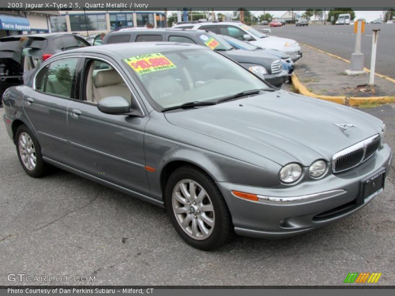 Quartz Metallic / Ivory 2003 Jaguar X-Type 2.5