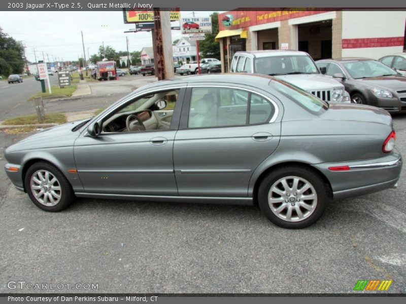 Quartz Metallic / Ivory 2003 Jaguar X-Type 2.5