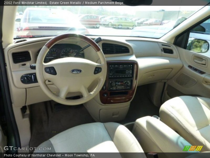 Estate Green Metallic / Medium Parchment Beige 2002 Ford Windstar Limited