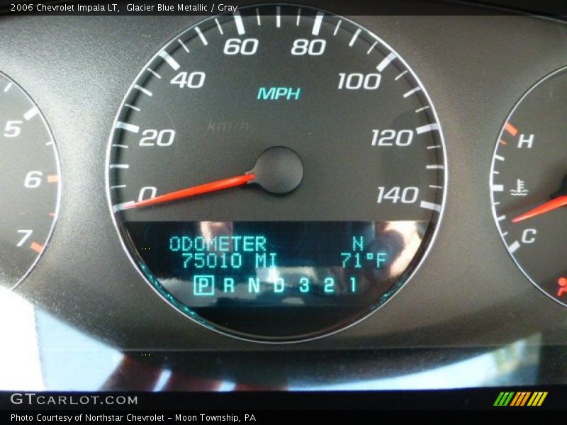 Glacier Blue Metallic / Gray 2006 Chevrolet Impala LT