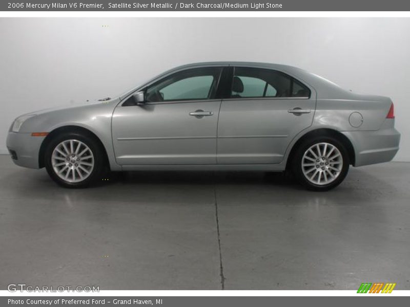 Satellite Silver Metallic / Dark Charcoal/Medium Light Stone 2006 Mercury Milan V6 Premier