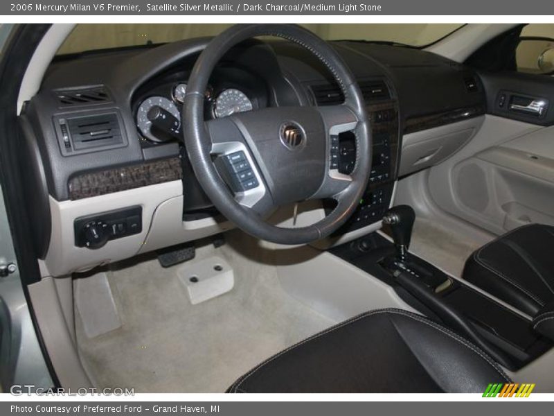 Satellite Silver Metallic / Dark Charcoal/Medium Light Stone 2006 Mercury Milan V6 Premier
