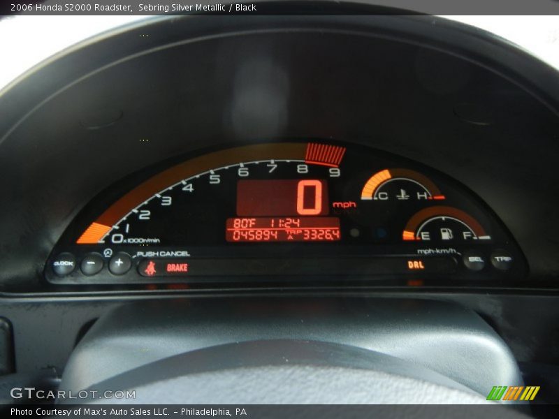 Sebring Silver Metallic / Black 2006 Honda S2000 Roadster