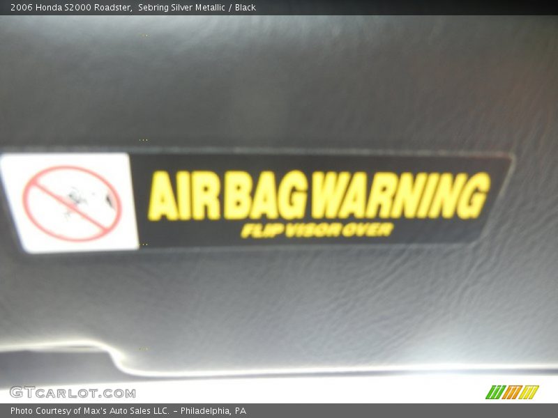 Sebring Silver Metallic / Black 2006 Honda S2000 Roadster