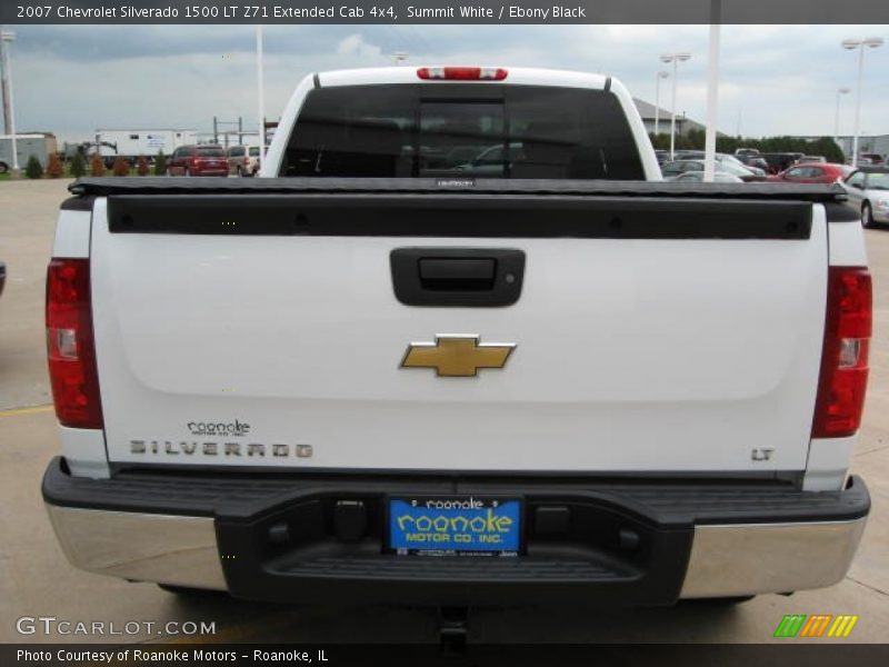 Summit White / Ebony Black 2007 Chevrolet Silverado 1500 LT Z71 Extended Cab 4x4
